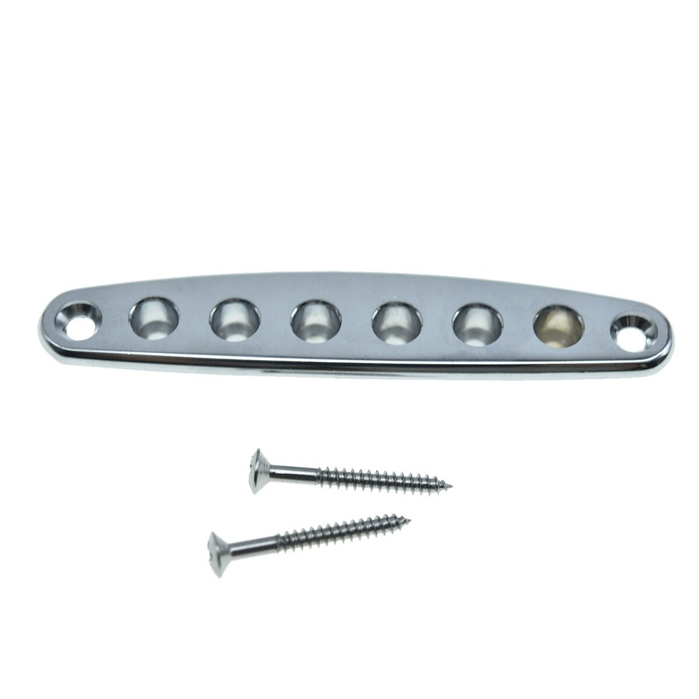 Electirc Guitar Bridge String Through Body Ferrule Plate Bushing Plate