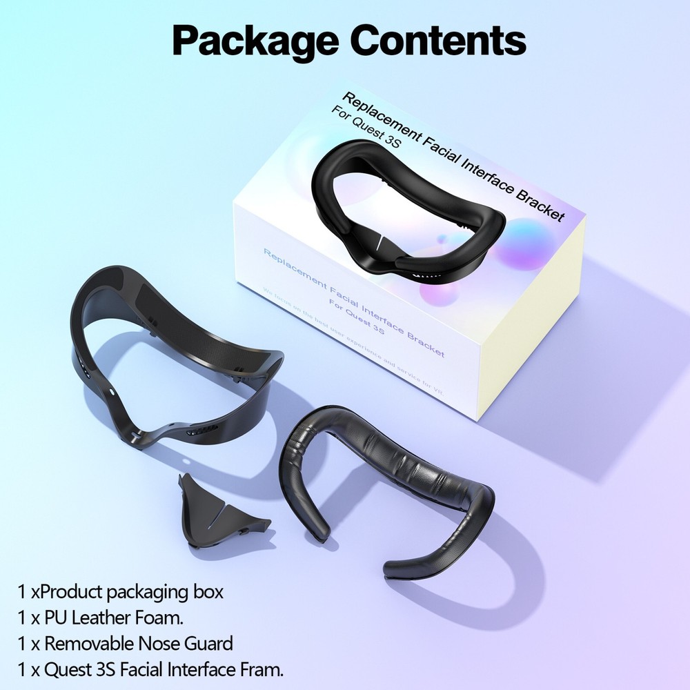 Facial Interface Face Cover Pad Light-Blocking Nose Holder for VR Meta ques3S