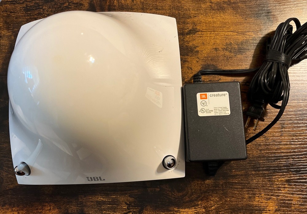 JBL Creature Subwoofer And Power Supply, White, Tested, 2 Available