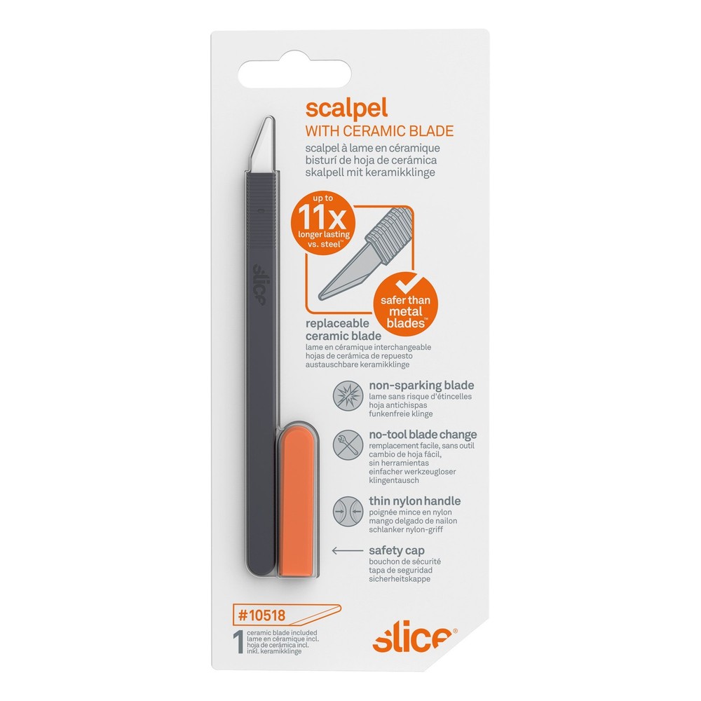 Slice Scalpel 1 Pack Black with Orange