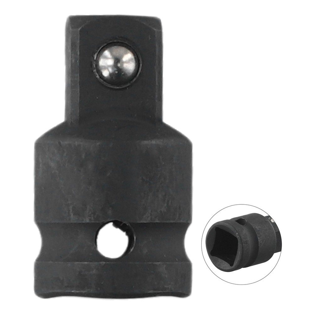 Tool Convertor Adapter 1/2 To 1/2 Adapter Adaptor Black Practical Useful