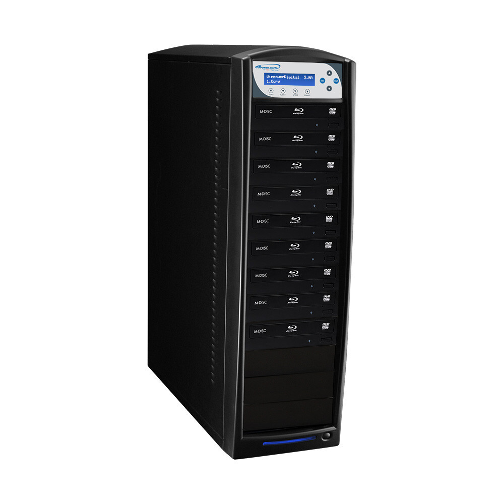 SharkBluCP 9 Target Blu-ray BDXL DVD CD Disc Duplicator with USB 3.0 + 2 TB HDD