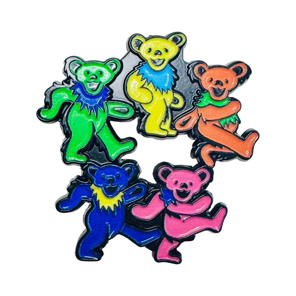 Grateful Dead Dancing Bears Enamel Pin