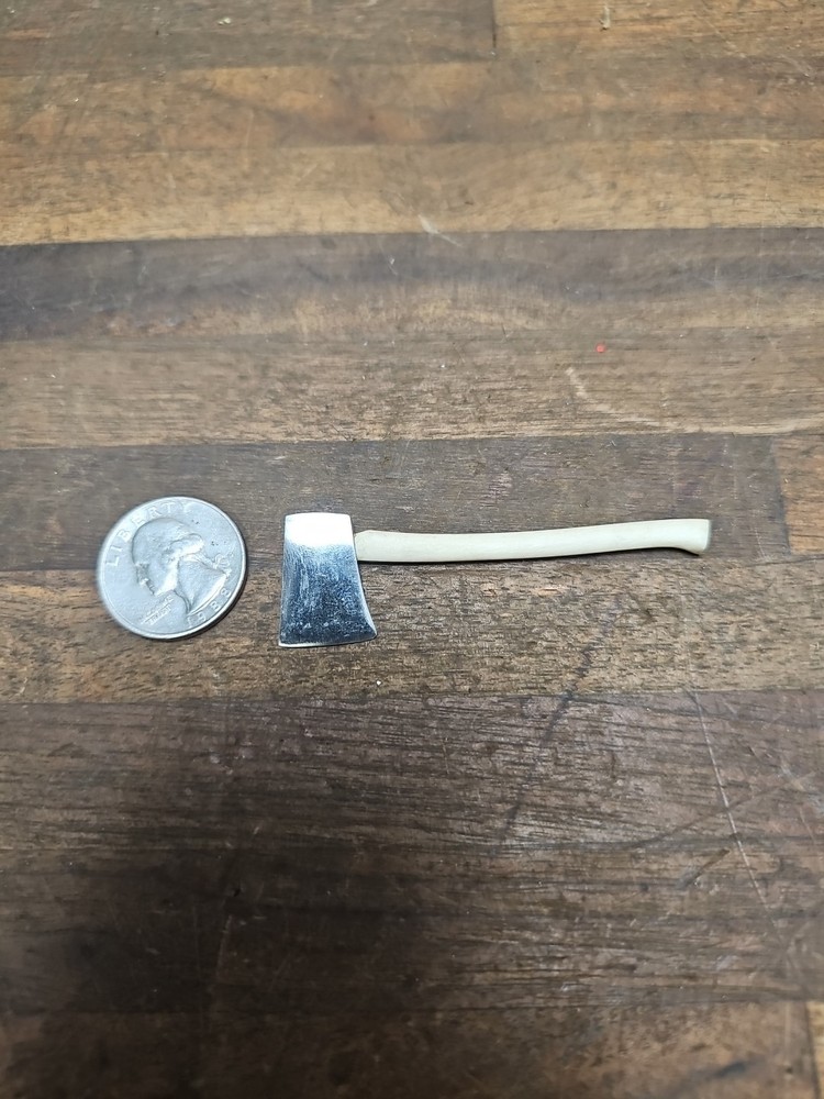 #3 - Vintage Miniature Axe w/ bone handle