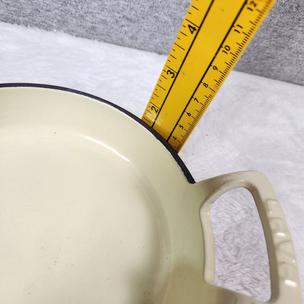 LAVA Cast Iron Enameled Red 6.5" Pan EUC