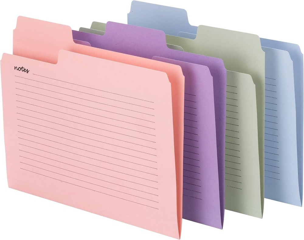 Smead SuperTab Oversized Tab File Folders, 1/3-Cut Oversized Tabs, Letter