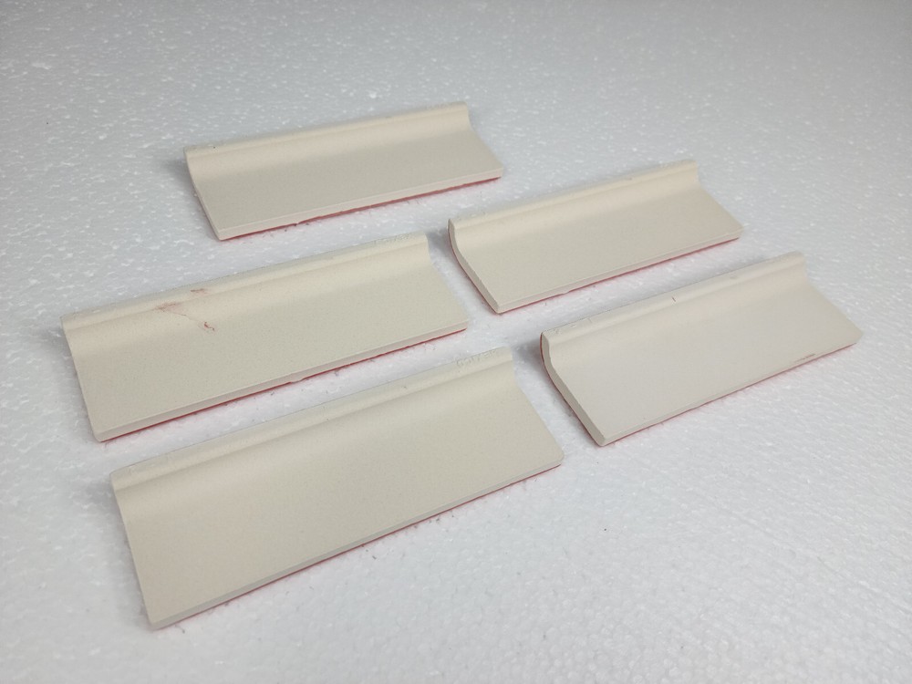 Candy Apple Red Ceramic Tile Mud Cap Subway Trim Mudcap Mid Century Modern
