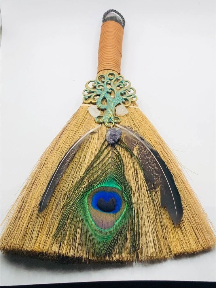 Raw Amethyst Alter Broom