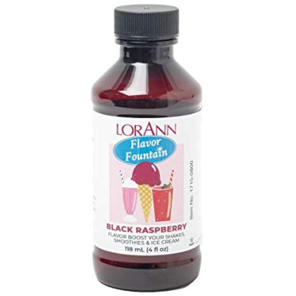 LorAnn Black Raspberry Flavor Fountain, 4 oz Bottle