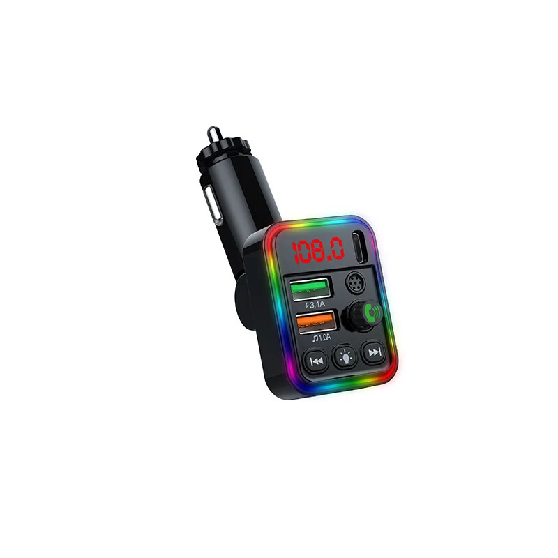 Car Wireless Bluetooth 5.3 FM Transmitter MP3 Player USB Fast Charger Adapter