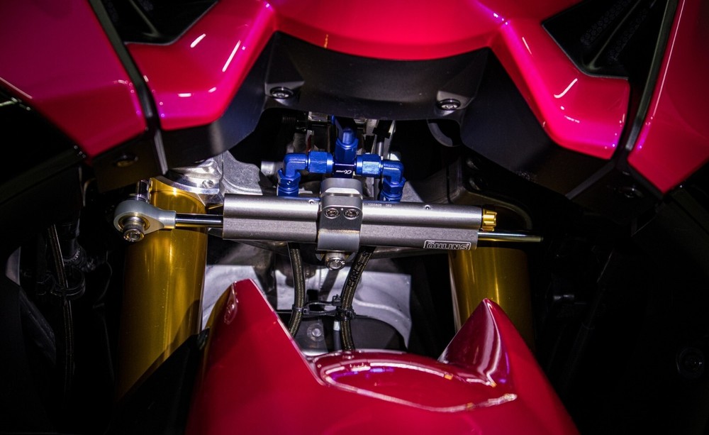steering damper support for yamaha tmax t-max 530 560 2017+ ohlins hyperpro