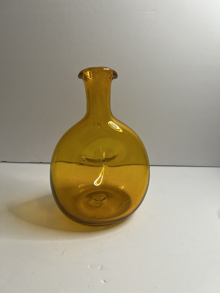 Blenko Amber  Glass Decanter