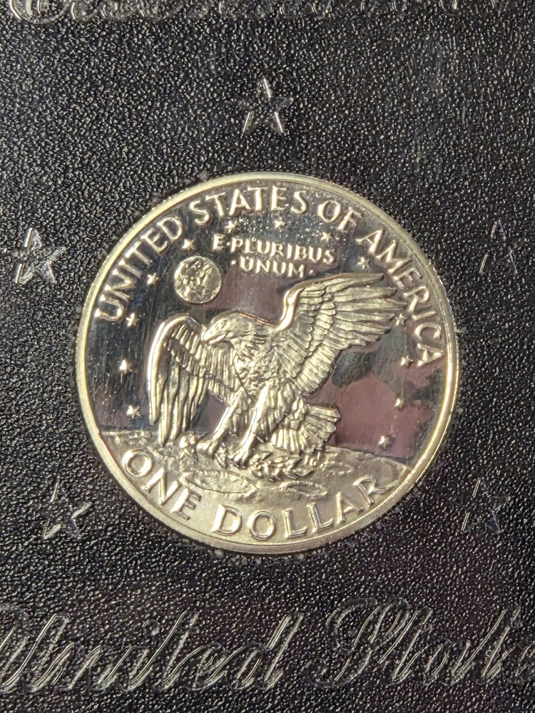 1971-S Eisenhower Proof Dollar "Brown Box" 40% SILVER!!