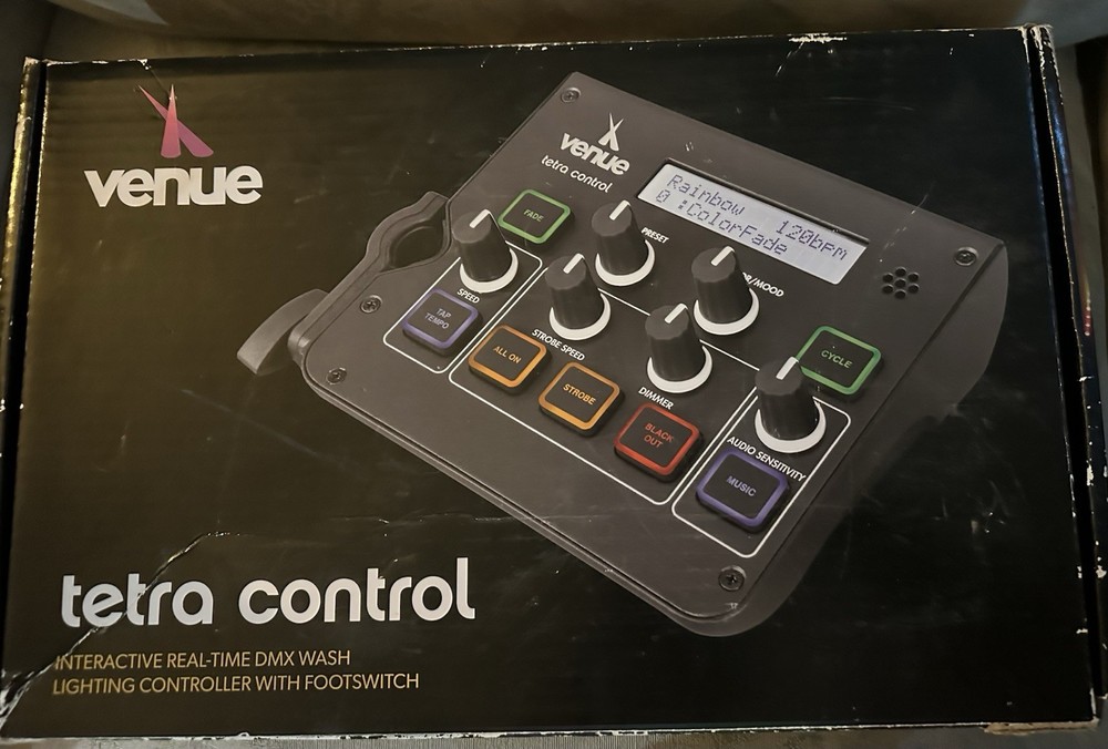 Venue Tetra Control Intuitive DMX Controller With Footswitch