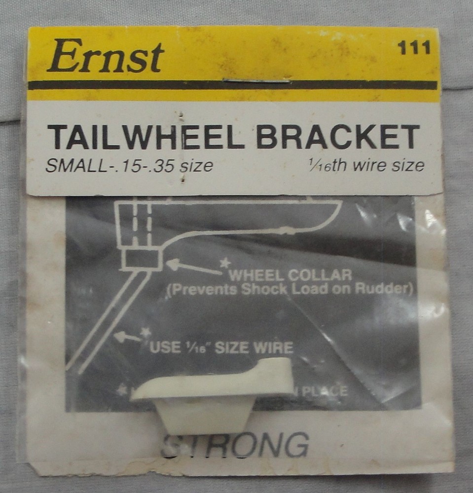 Ernst Tail Wheel Bracket for small (.15-.35 size) Airplanes ERN111