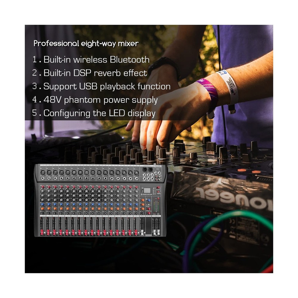 Depensheng DX16 DJ Sound Controller Interface w/USB Drive for Computer Record...