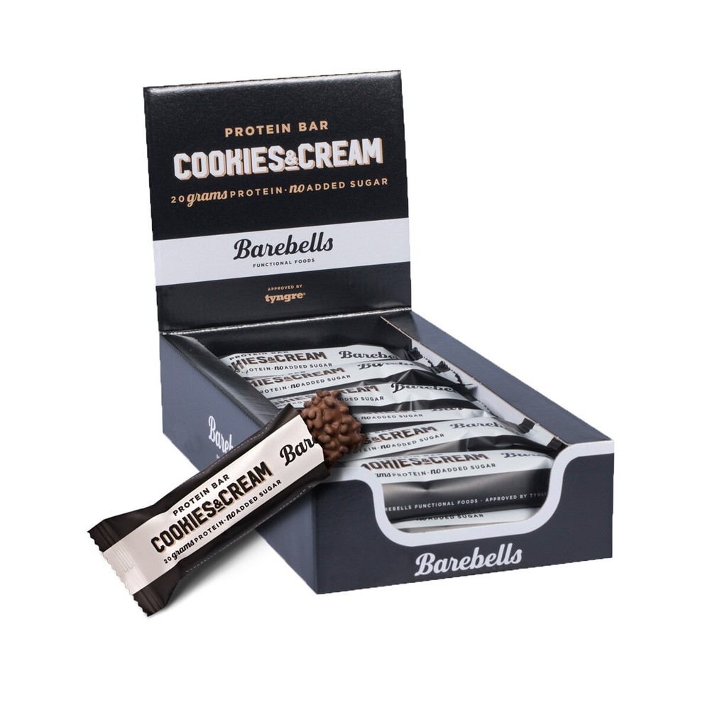 Barebells Protein Bar Cookies & Cream 12 Bars Barebell Bars
