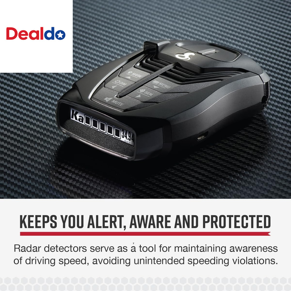 RAD 480I Laser Radar Detector – Long Range Detection, Bluetooth, Apple Carplay a