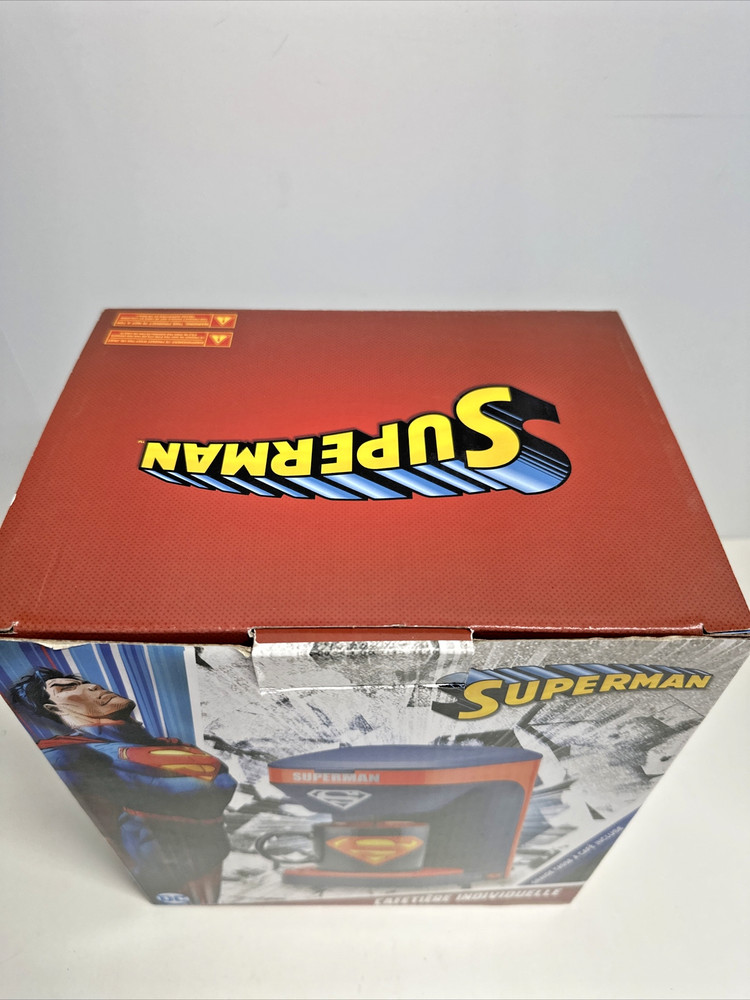 DC Superman 1 Cup Coffee Maker New HTF RARE