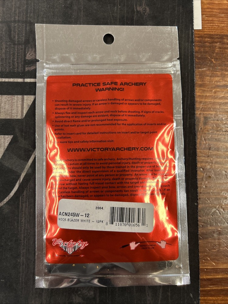 Victory Archery Nock Blazer White 12 Pack
