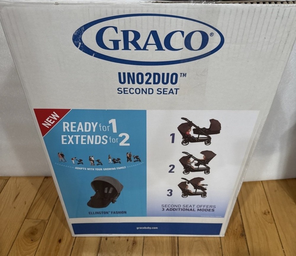 Graco Uno2Duo Stroller Second Seat, Hazel