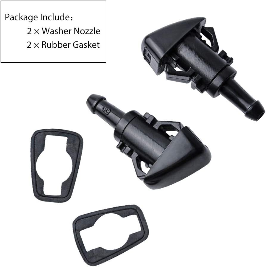 2pcs Front Windshield Washer Nozzles Wiper Spray For Chrysler Sebring 2005-2010