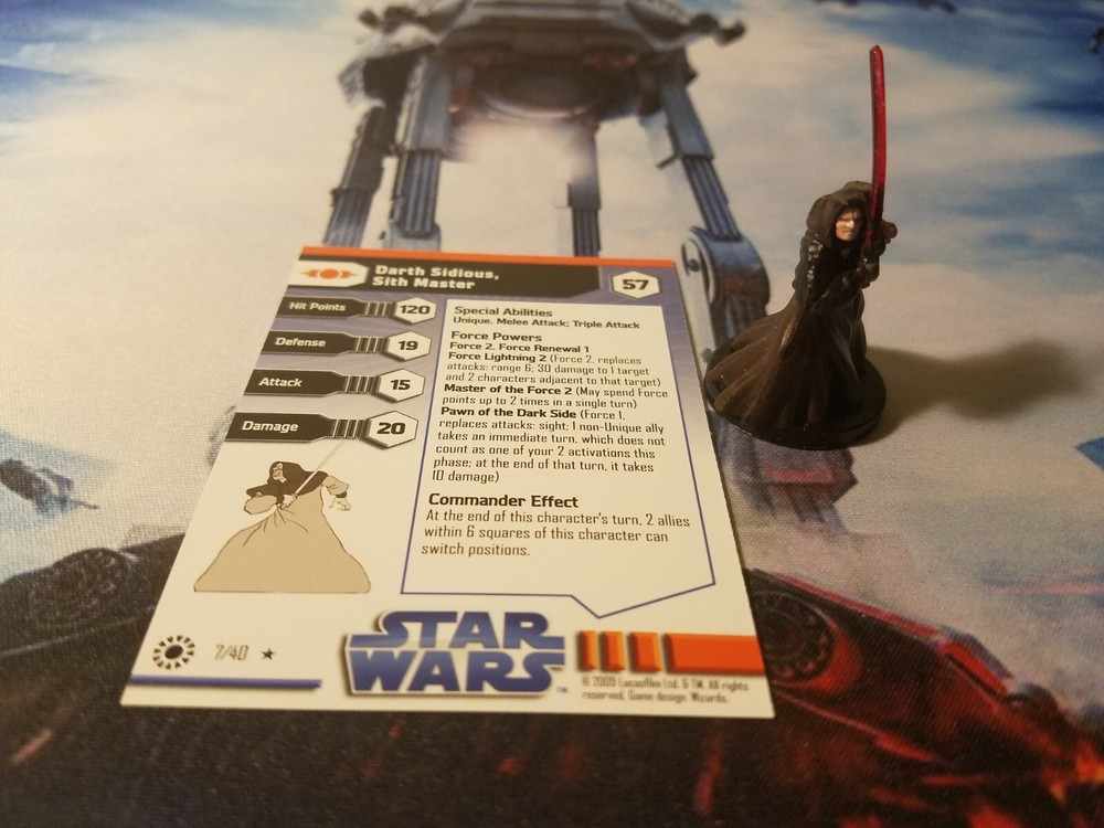 Star Wars Miniatures Jedi Academy 07 Darth Sidious, Sith Master
