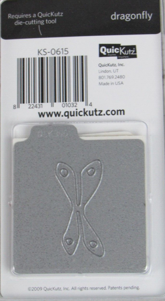 QuicKutz Dragonfly 2x2, 2 Cutting Die Set KS-0615