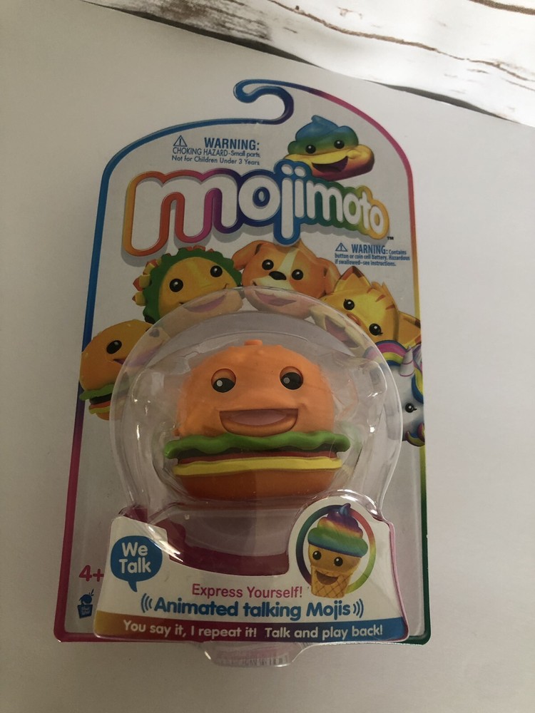 Mojimoto CHEESEBURGER  Repeating Talk-Back Toy That Records & Repeats Lip-syncs