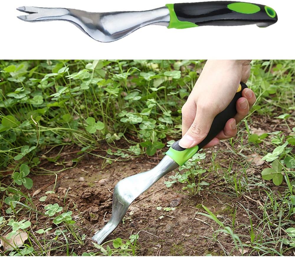 Handheld Weeder Tool - Dandelion Remover, Manual Weed Puller for Garden, Lawn &