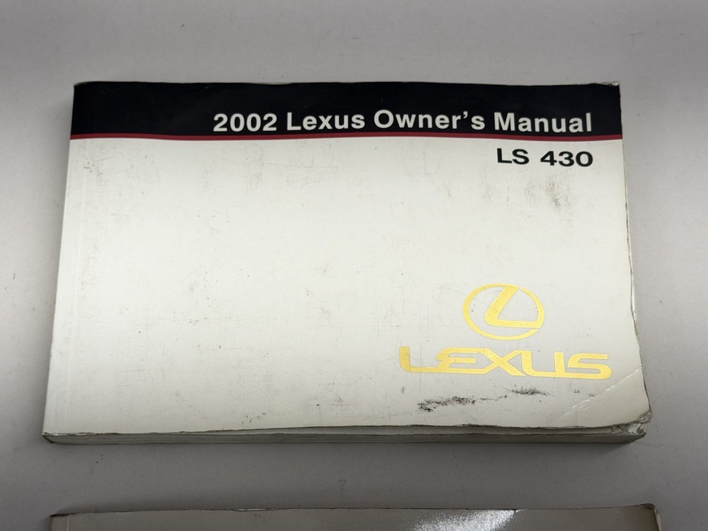 2001 Lexus LS430 Owners Manual & Navigation System Set OEM