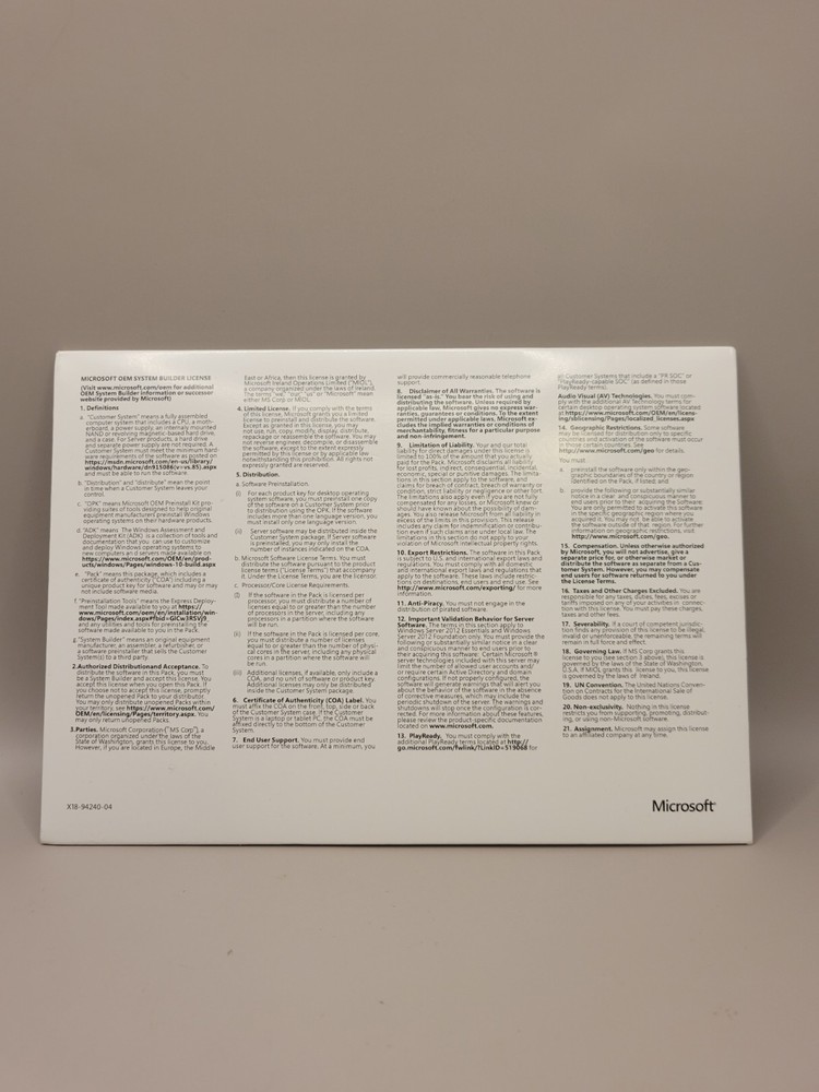 New Factory Sealed Microsoft Windows Server 2022 Datacenter Core 50 CALs 24 Core