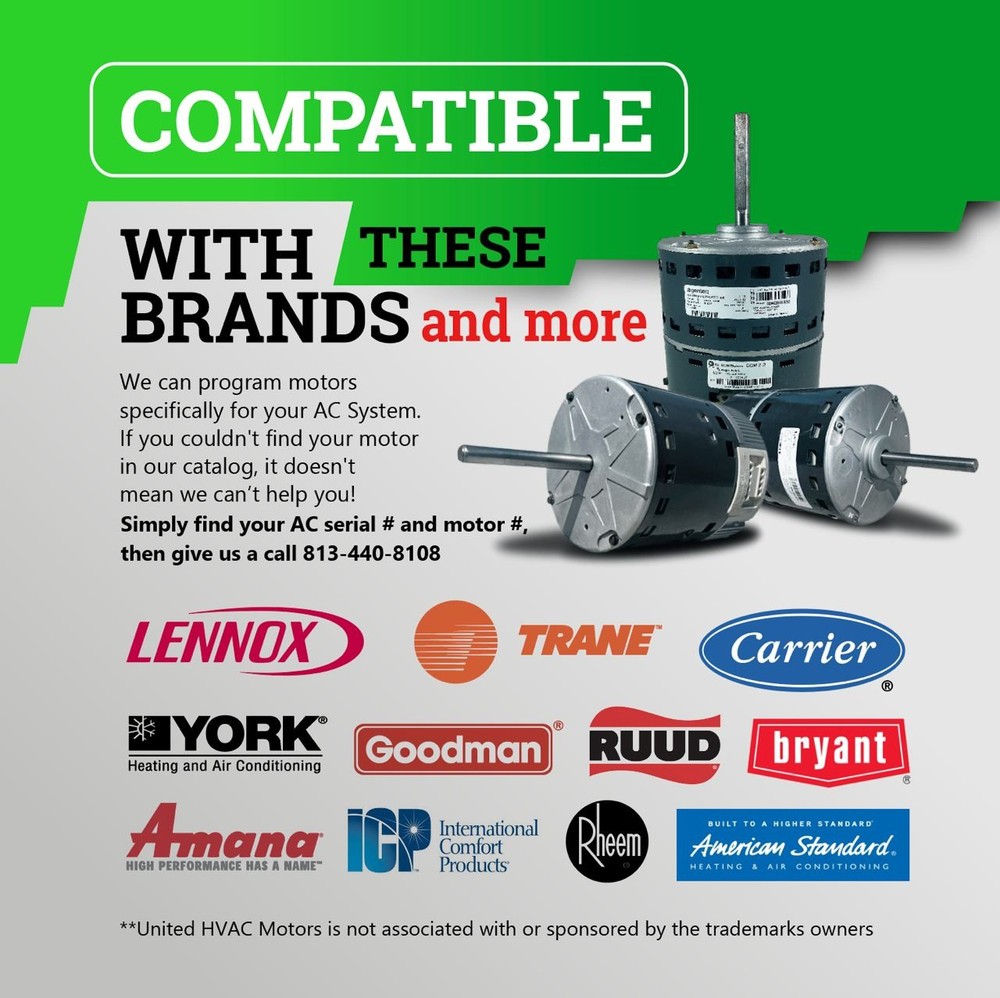 KeepRite PGF348120KU0A1 Blower Motor X13 1 HP