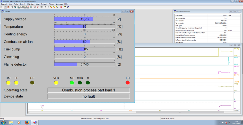 WEBASTO v2.16 USB INTERFACE DIAGNOSTIC HEATER Thermo Test E P Z C V EVO