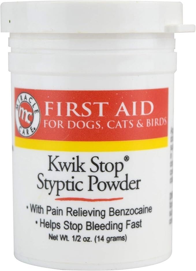 Miracle Care Kwik Stop Styptic Powder, 0.5 Oz