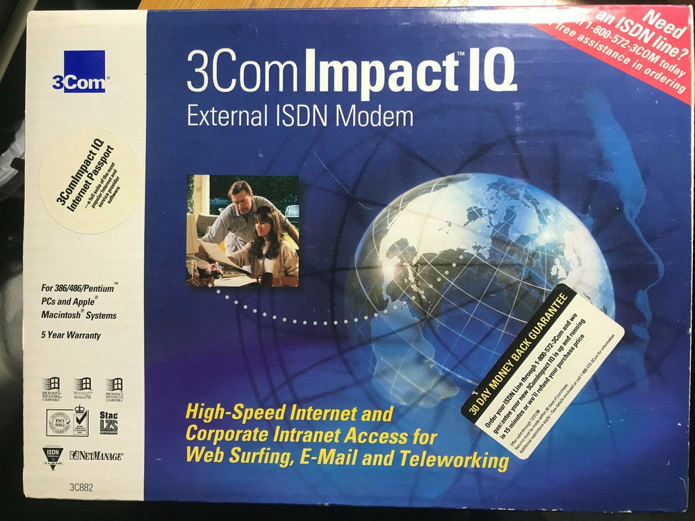 3COMImpactIQ External ISDN Modem,