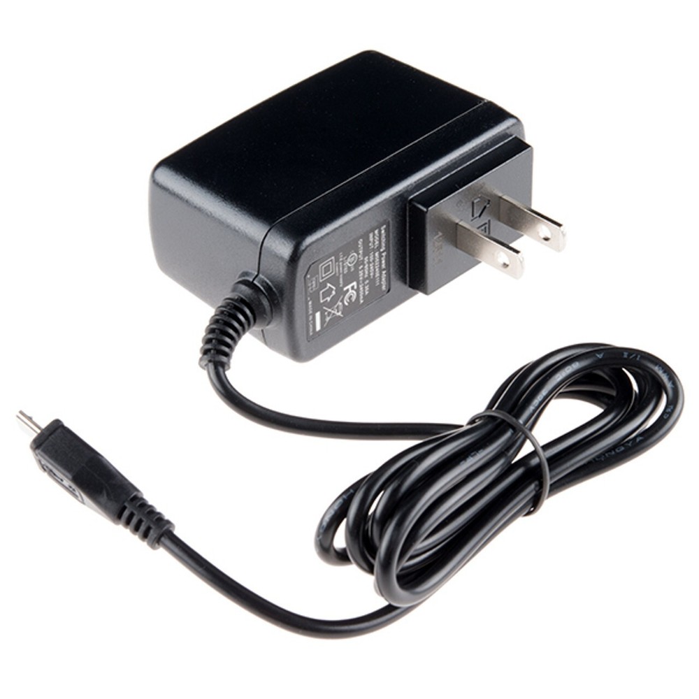 Micro-USB Power Supply - 5.1V 2.5A, UL Listed