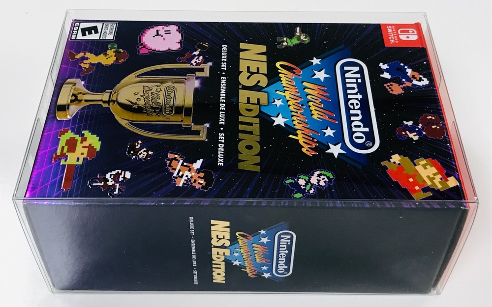 1 Box Protector For Switch NINTENDO WORLD CHAMPIONSHIPS. NWC Clear Case