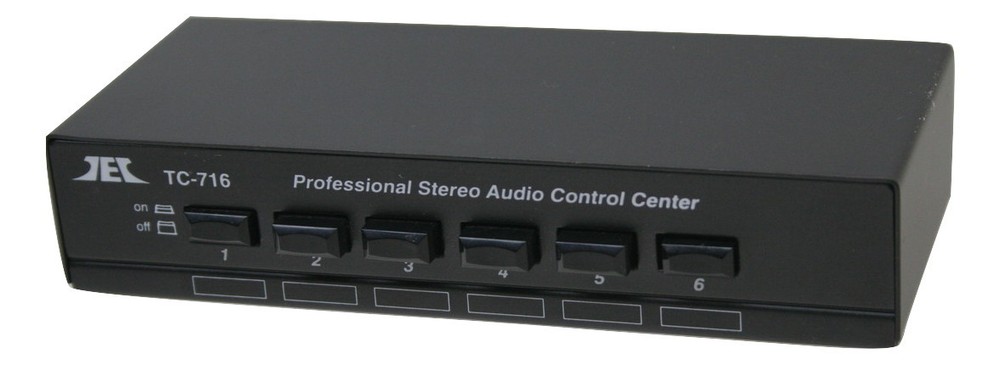 Technolink TC-716 6-Way Stereo Source Selector; BLACK Version