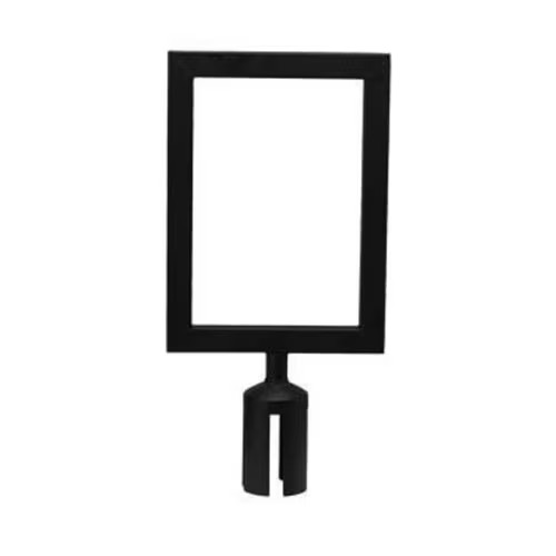 Winco CGSF-12K Black Stanchion Top Sign Frame