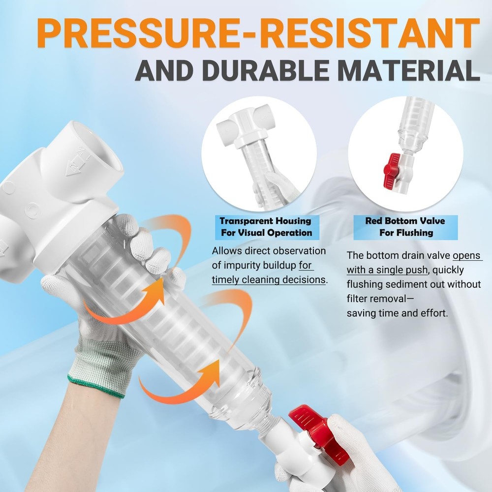 for Rusco Vu-Flow 100 Mesh 1-1/2" Spin Down Sand Separator/Sediment Water Filter