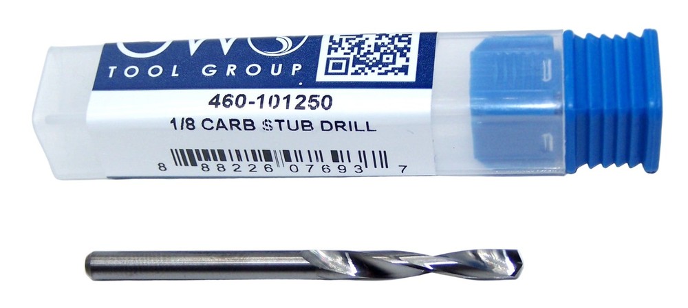 1/8" (.1250") solid carbide stub drill  -  Monster Tool 460-101250