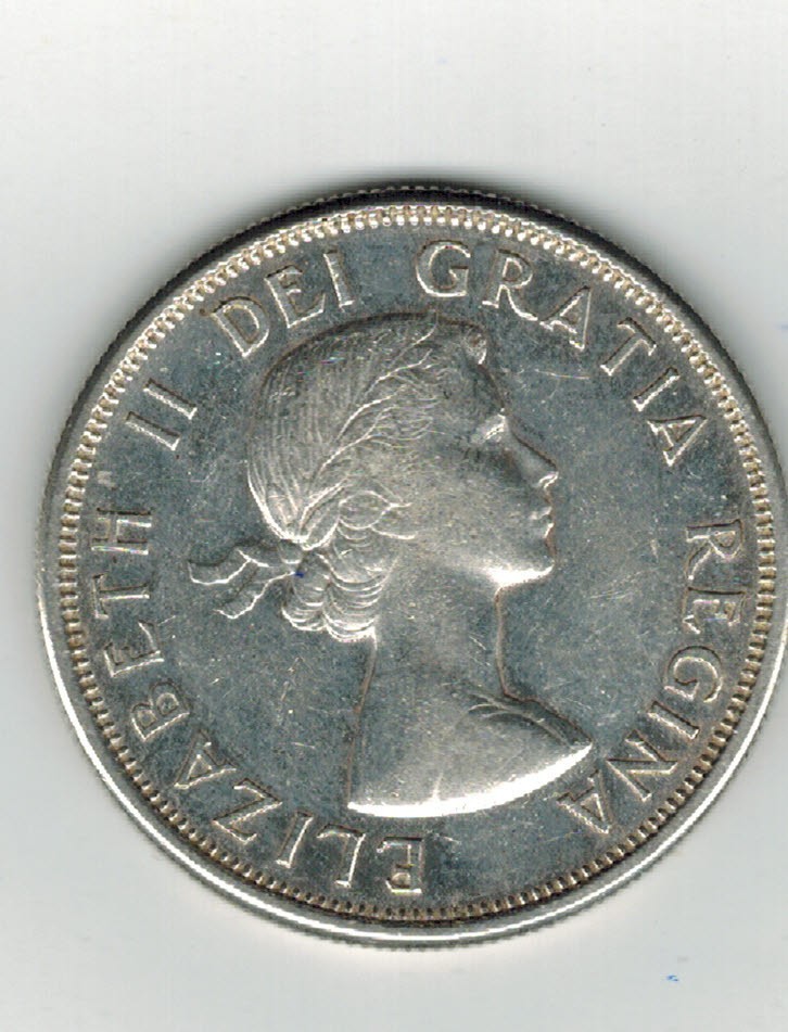 1963 Canadian SILVER Half Dollar