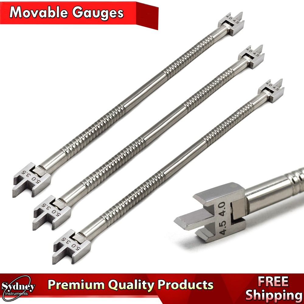 Orthodontic Adjustable Wick Movable Head Dental Positioning Bracket Height Gauge