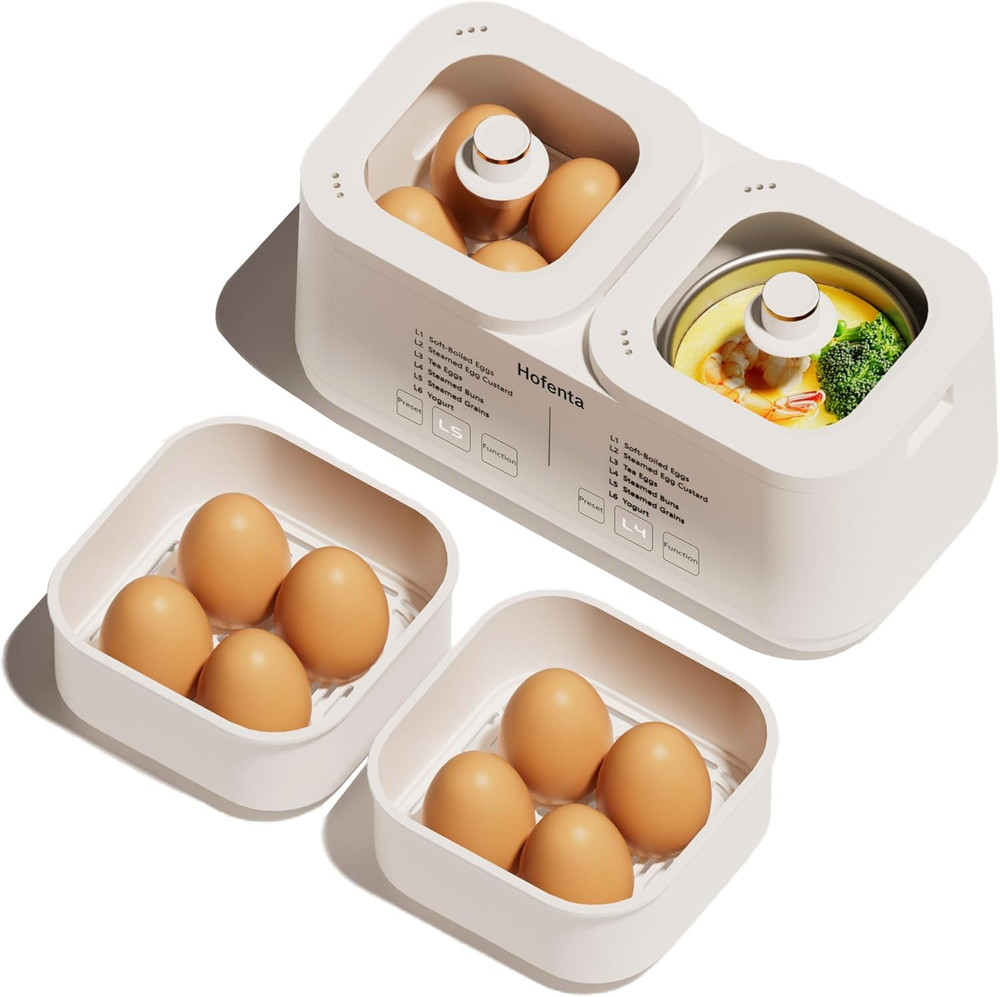 Rapid Electric Egg Cooker for Hard Boiled Eggs, 16 Eggs Capacity Egg Boiler with
