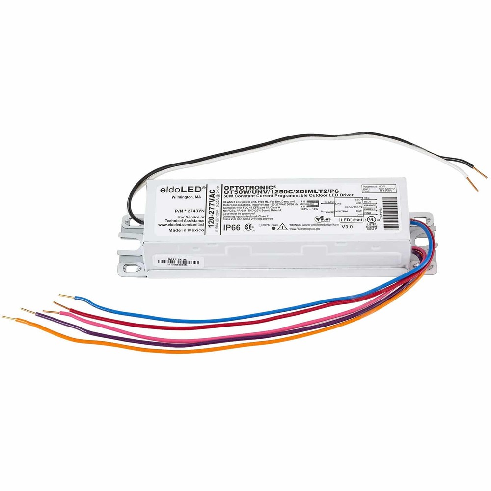 eldoLED *2743YN 50W Dimmable LED Driver, Programmable Outdoor (Osram 79371)