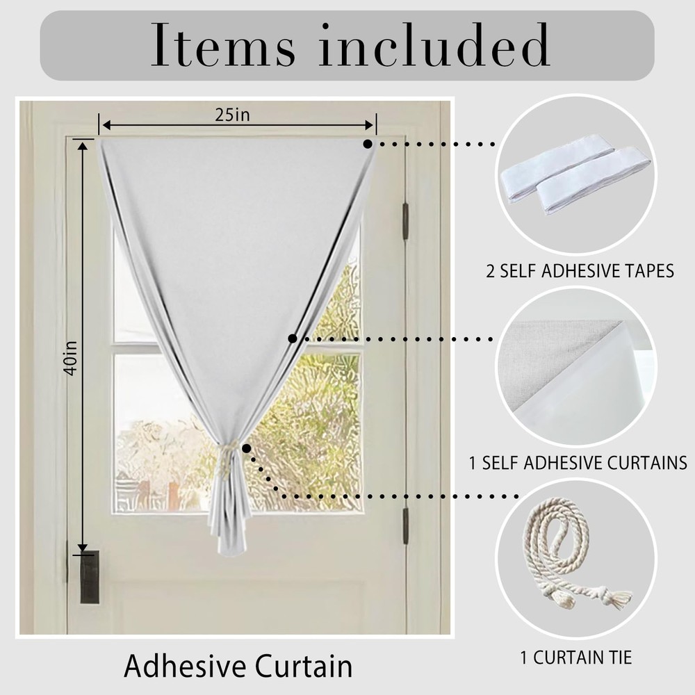 Peel & Stick Total Blackout Shade - Bay Window Sunroom Light Control Solution...