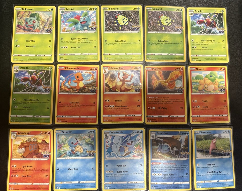 Pokemon Go Card Partial Set Collection Lot