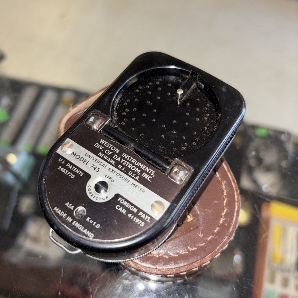 Weston Master IV Exposure Meter Model 745 with leather case