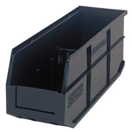 Quantum Storage Systems Ssb461bk Shelf Storage Bin, Polypropylene, Black, 7 In